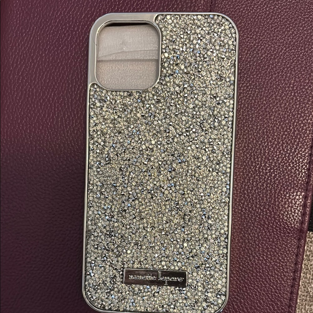 Michael Kors Silver Glitter Phone Case